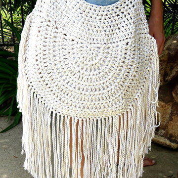 Crochet Boho Tassel Bag