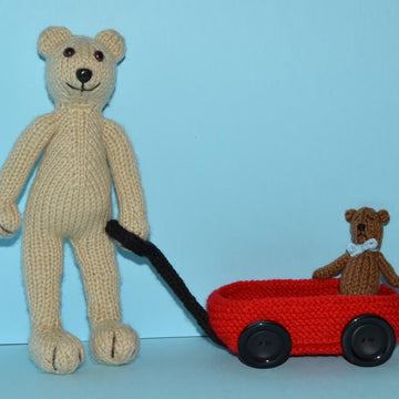 Tessa Teddy With Little Red Wagon