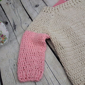 Baby Spring Rose Crochet Raglan