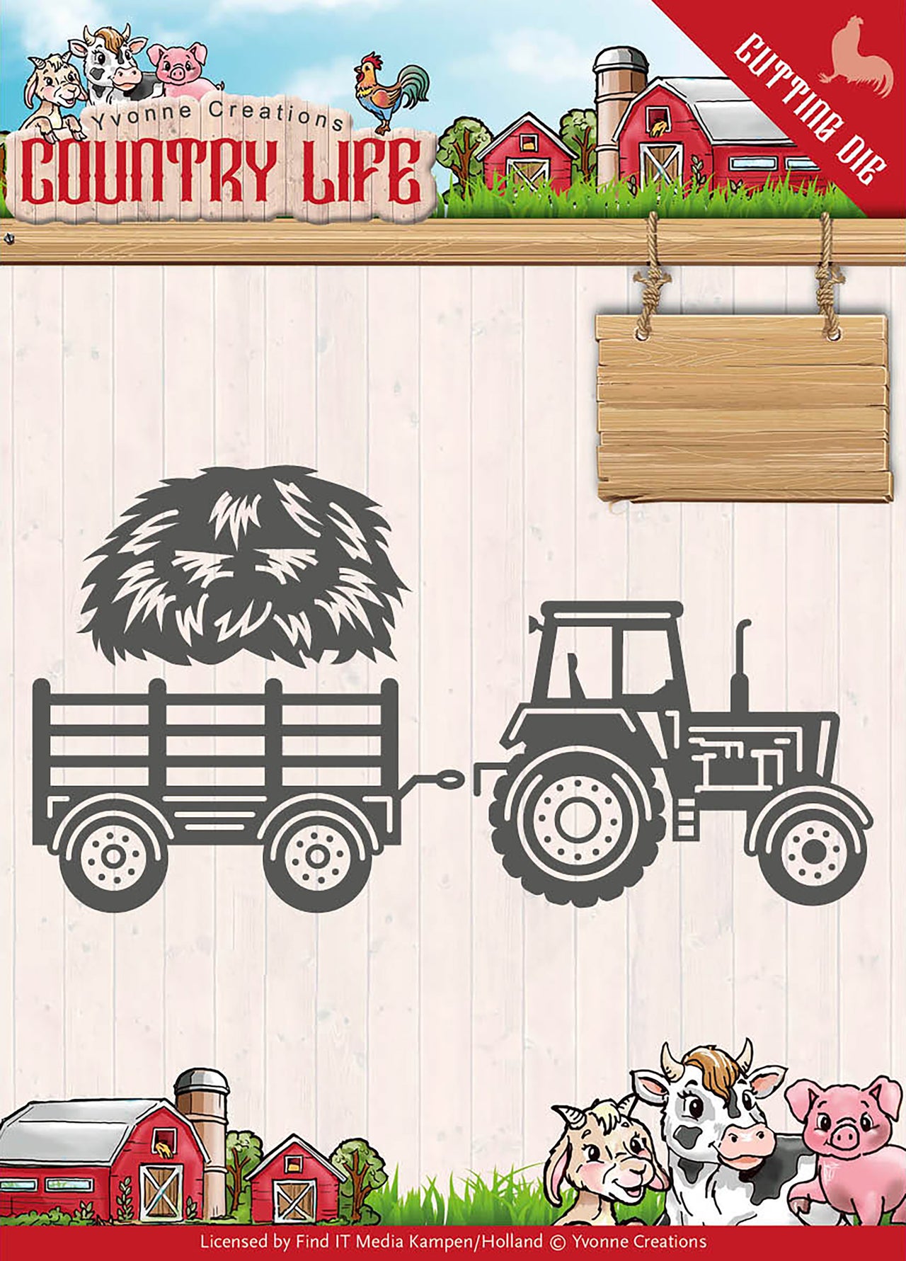 Find It Trading Yvonne Creations Die - Tractor, Country Life