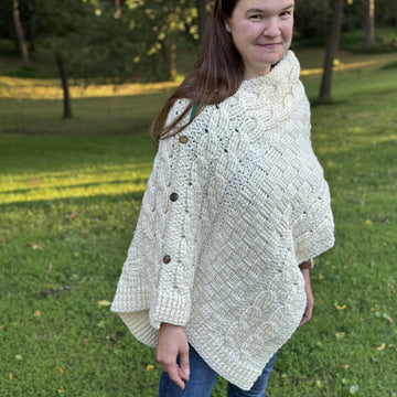My First Cable Crochet Wrap