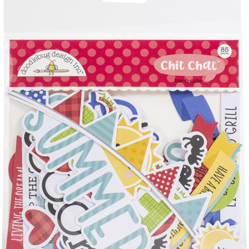 Doodlebug Odds & Ends Chit Chat Die-Cuts - Bar-B-Cute