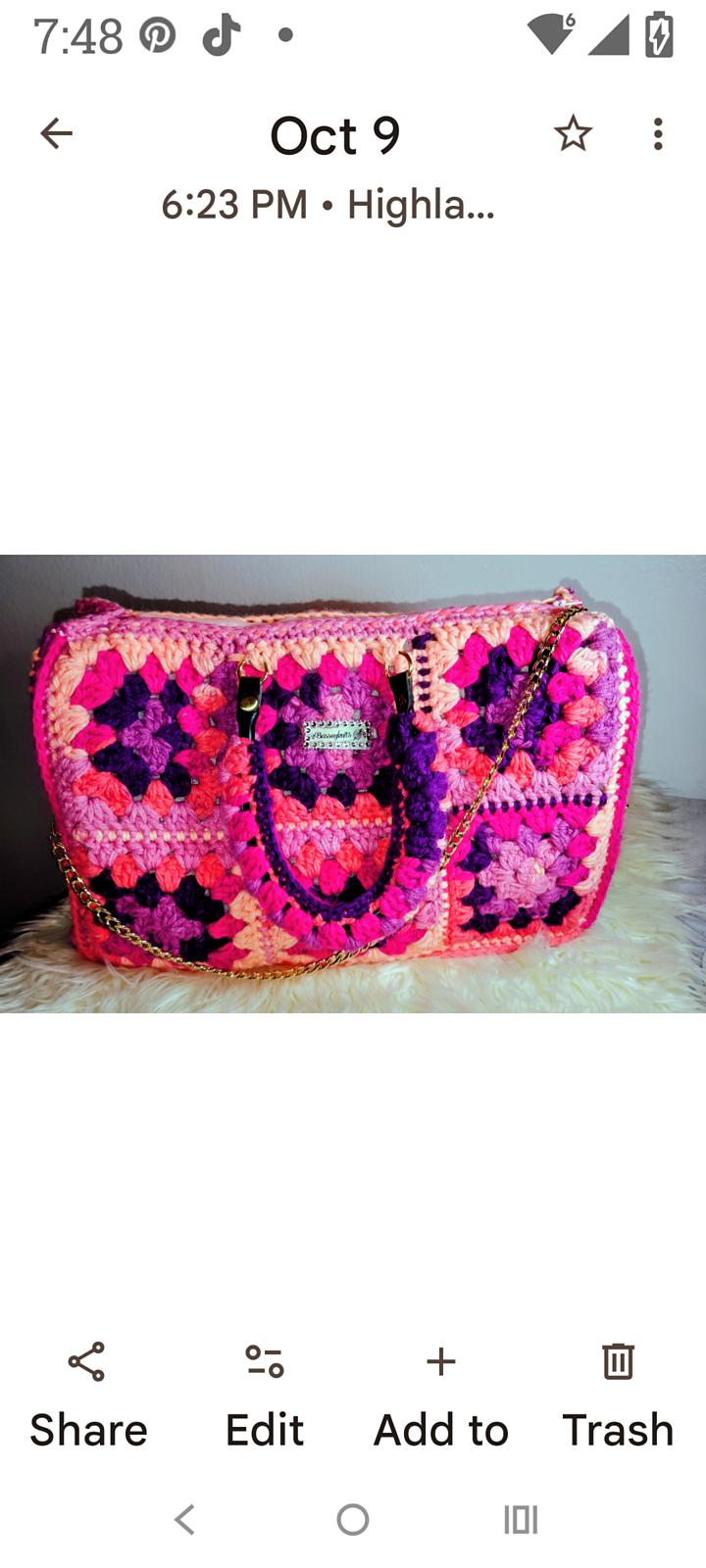 The Granny Square Glamour Bag