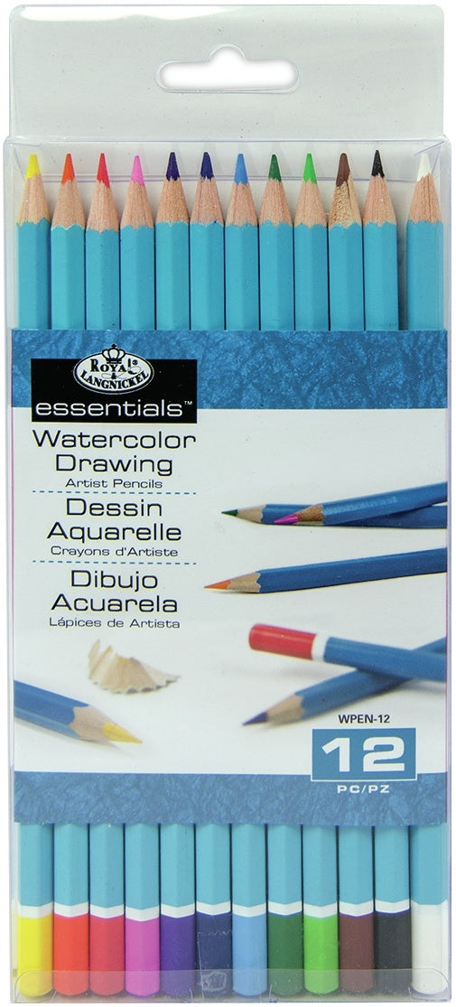 Royal Brush essentials(TM) Watercolor Pencils 12/Pkg - 288100