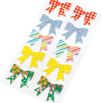 American Crafts Amy Tan Picnic In The Park Paper Bows Stickers 10/Pkg - 620367