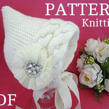 Pattern Knitted Baby Beanie Baby Girl