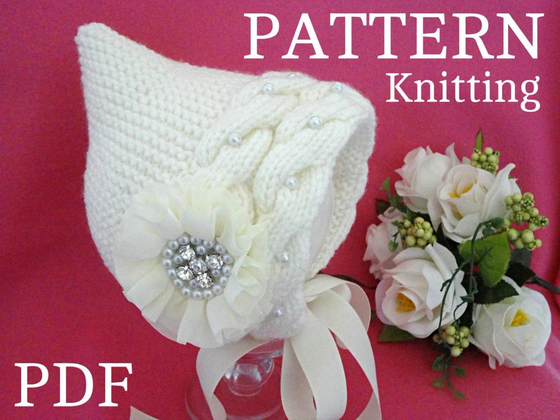 Pattern Knitted Baby Beanie Baby Girl