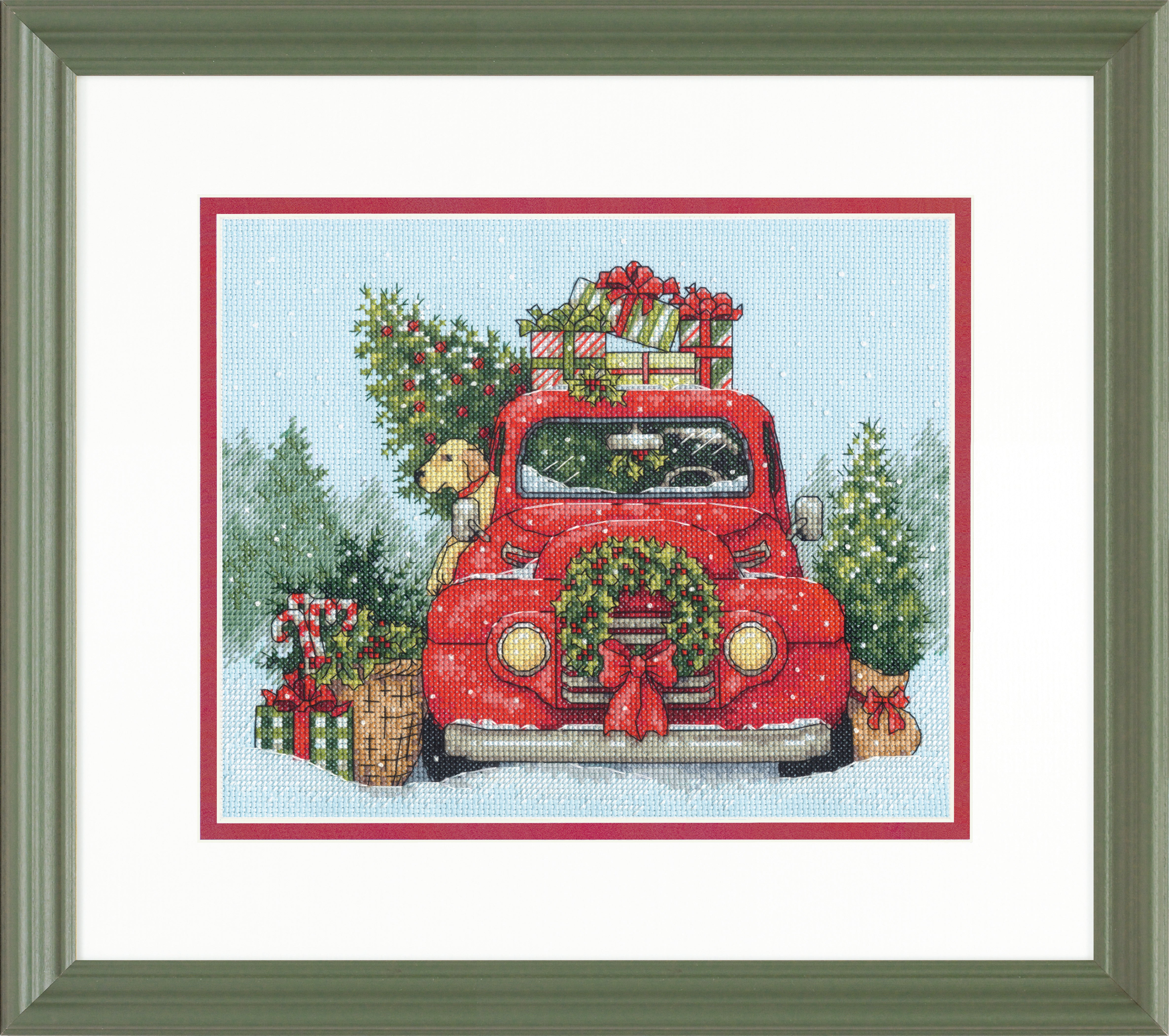 Dimensions Festive Ride Counted Cross Stitch Kit