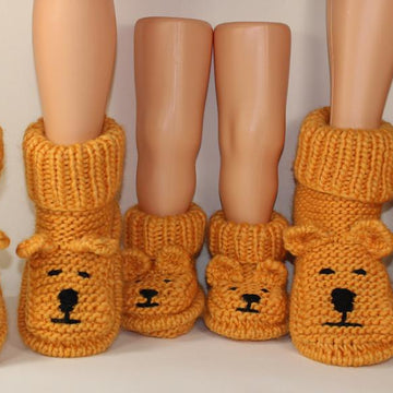 Baby Teddy Bear Booties
