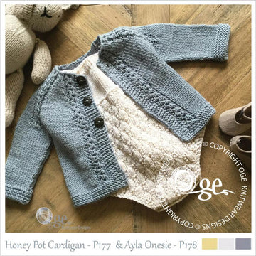 Romper & Cardigan Set - P176, P177 + P178