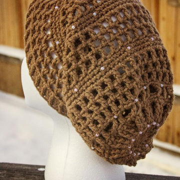Beaded Slouchy Beanie