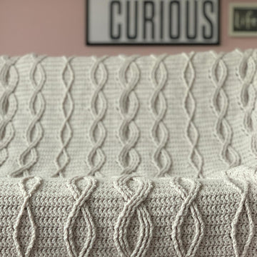 Triptych Twist Cable Blanket