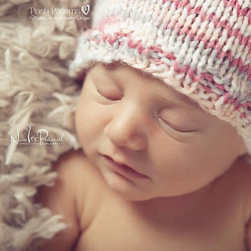 Easy DK Beanie Hat Knitting Pattern 352