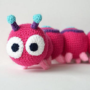 Absolom the Caterpillar Crochet Pattern, Centipede Amigurumi, Caterpillar Amigurumi