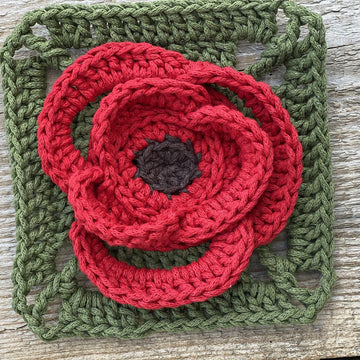 Poppy Granny Square