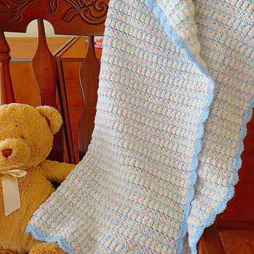 Soft Cluster Baby Blanket Crochet Pattern - Lion Brand Baby Soft (DK)