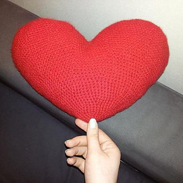 Large Heart Crochet Pattern, Heart Amigurumi Pattern