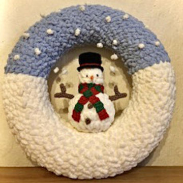 Christmas Decoration Snowman Wreath