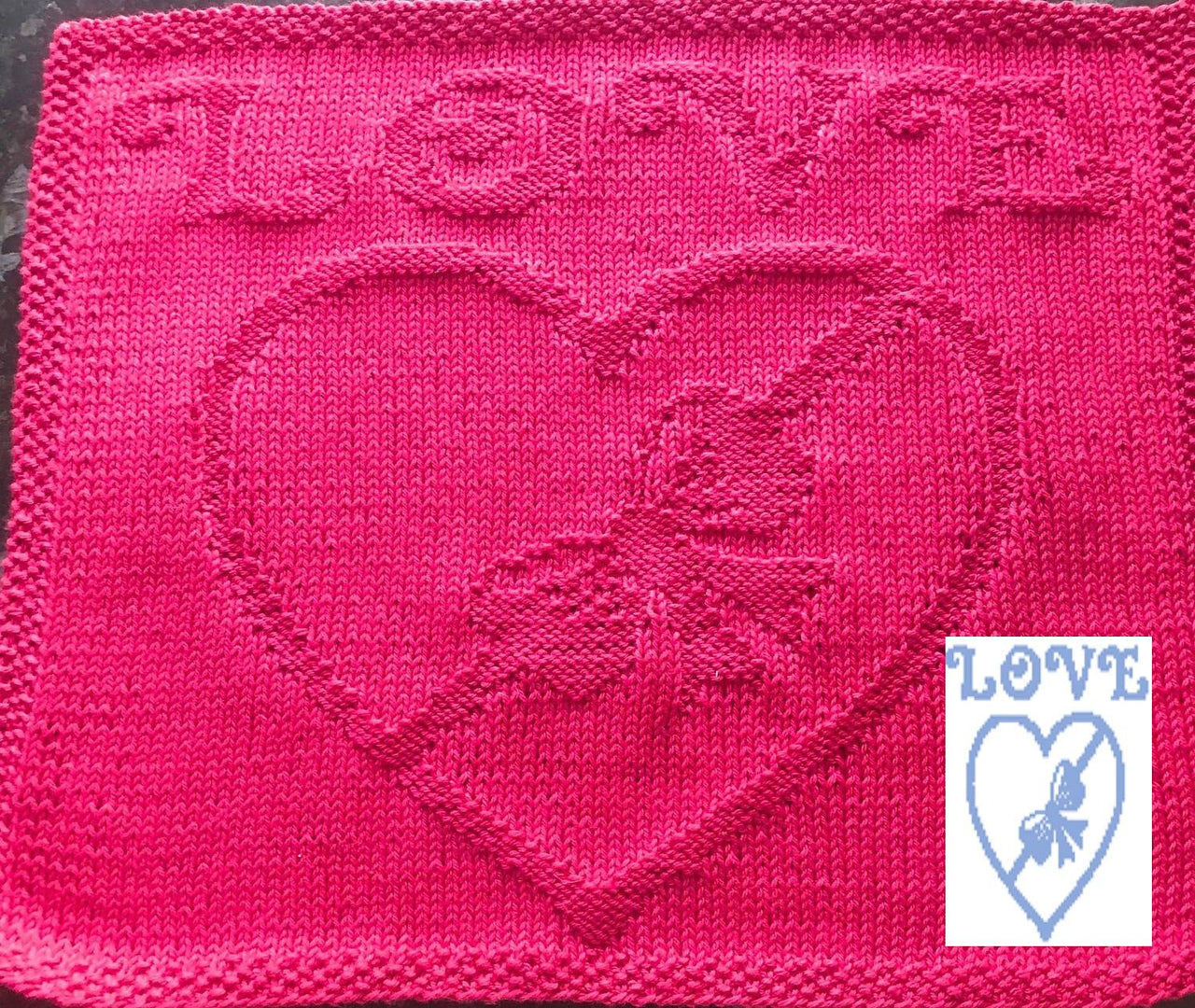 Nr. 481 Valentins heart with bow 89 stitches