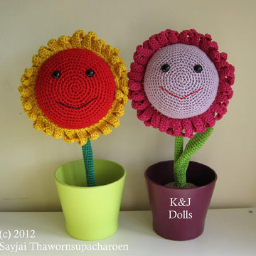 Sun Flowers Amigurumi Crochet Pattern