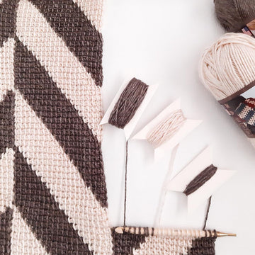 Herringbone Tunisian Crochet Wrap