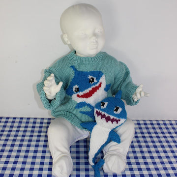 Baby and Toddler Shark Sweater and Toy