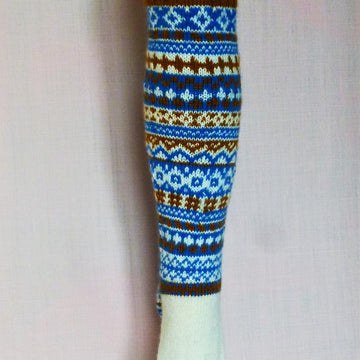 Fair isle knee high socks
