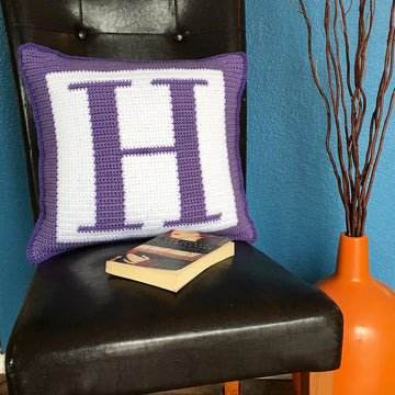 Letter H Pillow