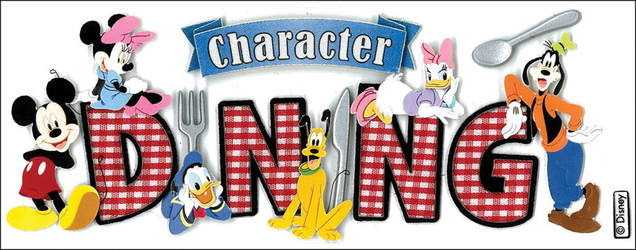 Sticko Disney Title Dimensional Stickers - Mickey - Character Dining
