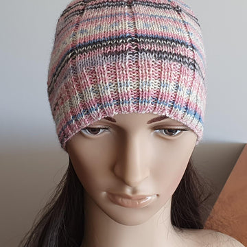 Mahoney - 4ply reversible family beanie - Sizes 2 years to man