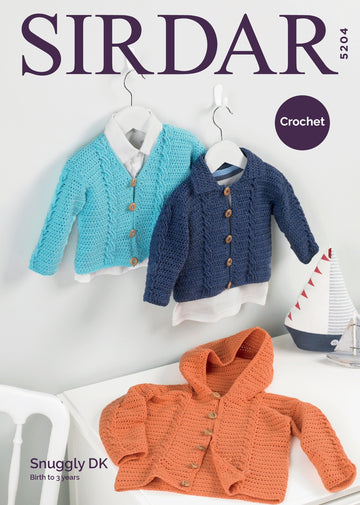 Boy's Cardigans in Sirdar Snuggly DK - 5204 - Downloadable PDF