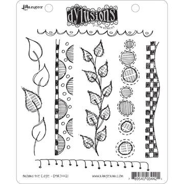 Ranger Dyan Reaveley's Dylusions Cling Stamp Collections 8.5"X7" - Around The Edge
