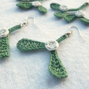 Mistletoe earrings