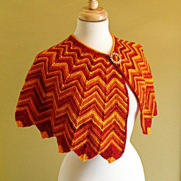Flame-Tipped Shawl
