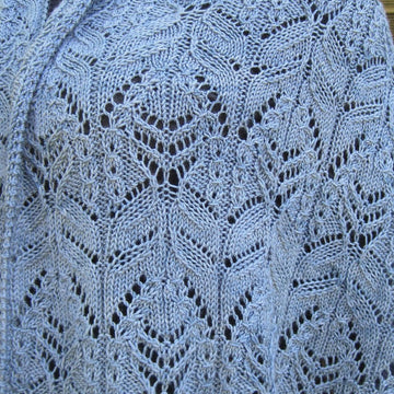 Tamura Mock Cable Lace Shawl