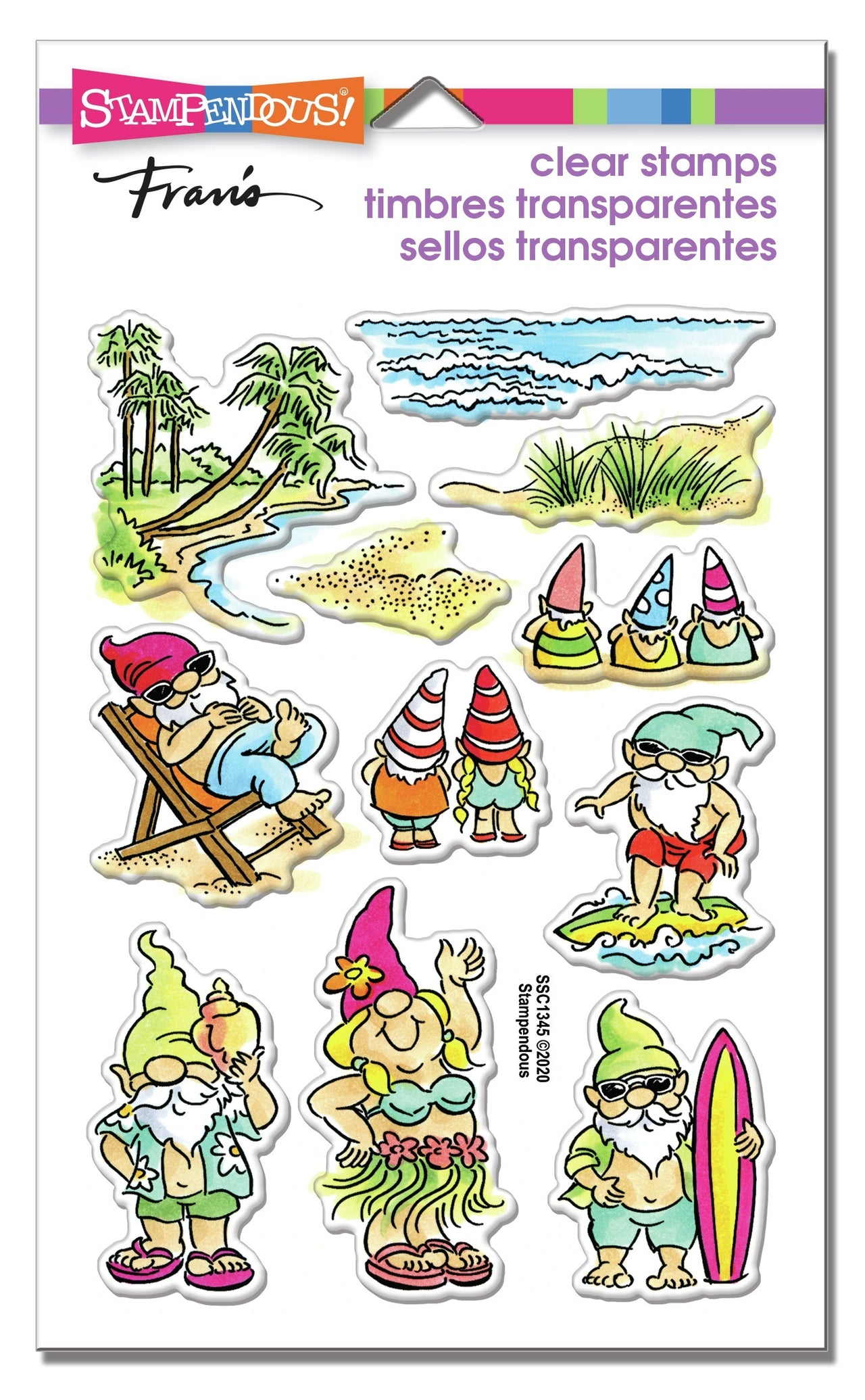 Stampendous Perfectly Clear Stamps - Gnome Beach