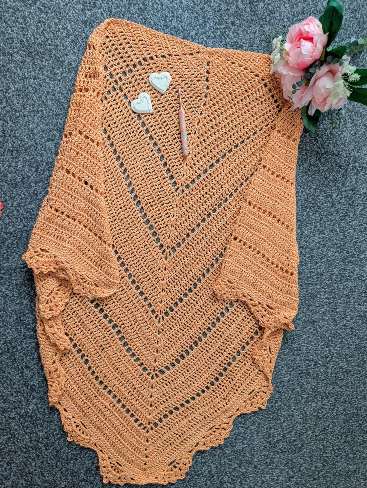 Crochet Vintage Beauty Shawl Pattern/Tutorial