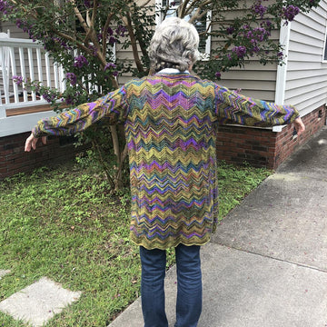 Chevron Sweater Coat
