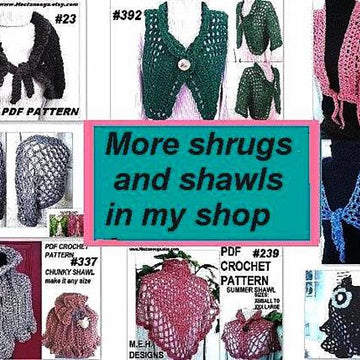 373 BOHEMIAN SHRUG, make it any size