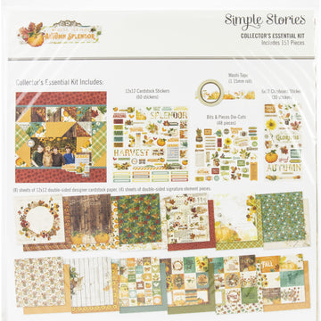 Simple Stories Collector's Essential Kit 12"X12" - Autumn Splendor