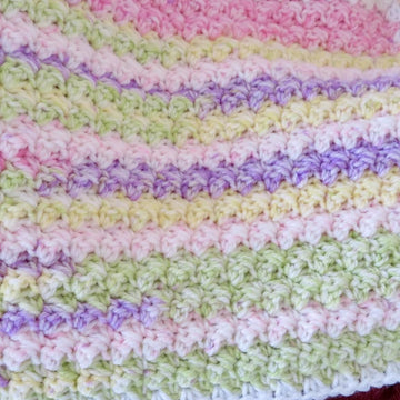 Soft & Sunny Baby Blanket- Lion Brand Baby Soft (DK Weight - Beginner Friendly)