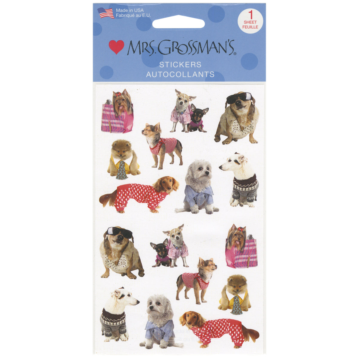 Mrs. Grossman's Stickers - Pampered Dogs