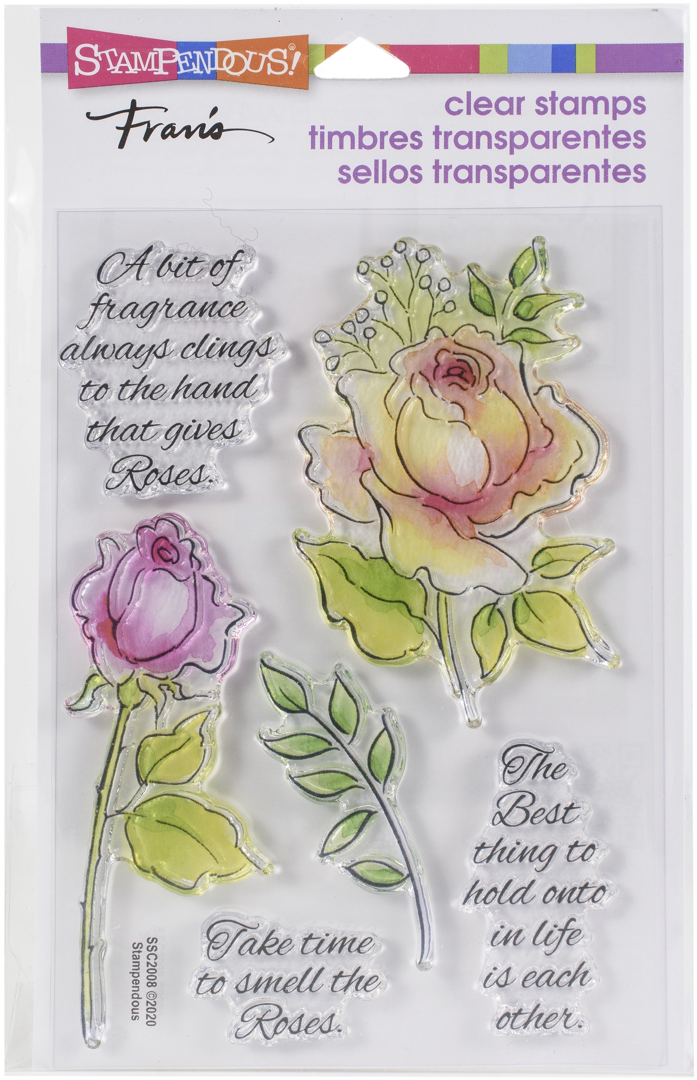 Stampendous Perfectly Clear Stamps - Fragrant Rose
