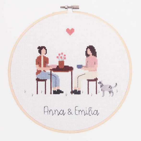 Rico Figurico Teatime Cross Stitch Kit