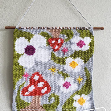 'Shrooms and Blooms Wall Hanging