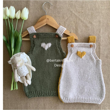 Little Heart Dress Knitting Pattern