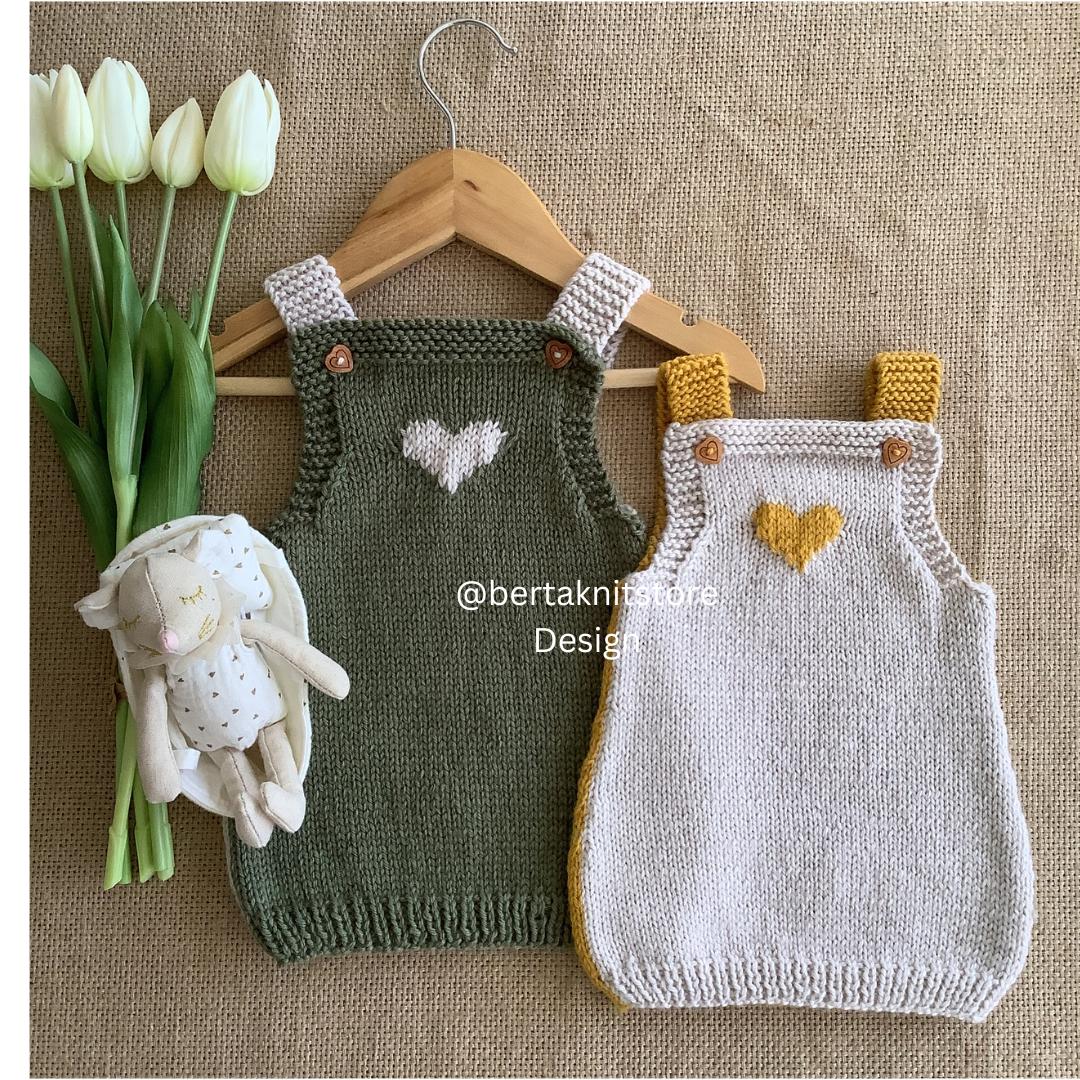 Little Heart Dress Knitting Pattern