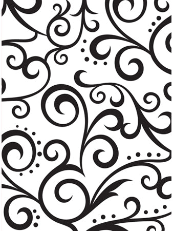 Darice Embossing Folder 4.25"X5.75" - Scroll Background