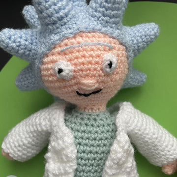 Scientist and Grandson amigurumi
