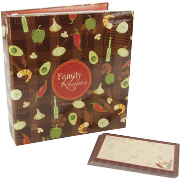 MBI Family Recipes 3-Ring Album Kit - 5"X7" Recipe Cards